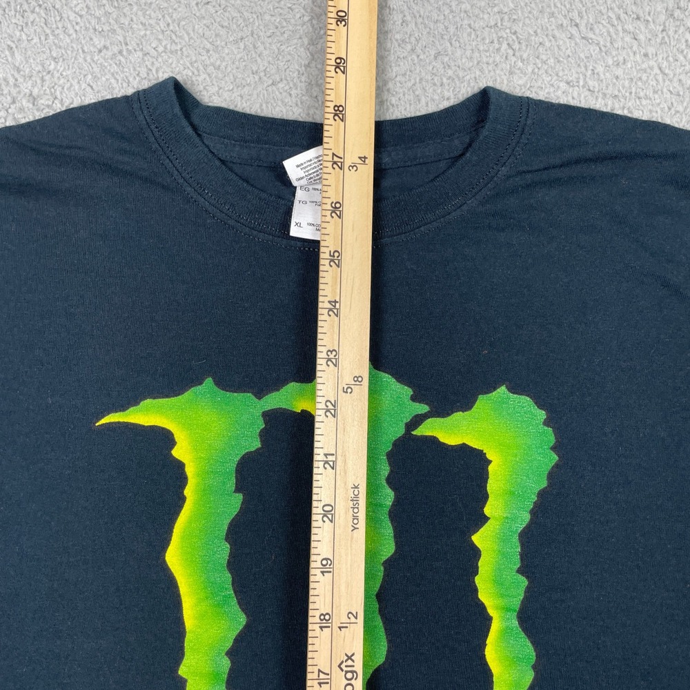 Monster Energy Flash Mob 2011 T-Shirt Mens XL Black Graphic Promo Heavy Cotton - Picture 8 of 10